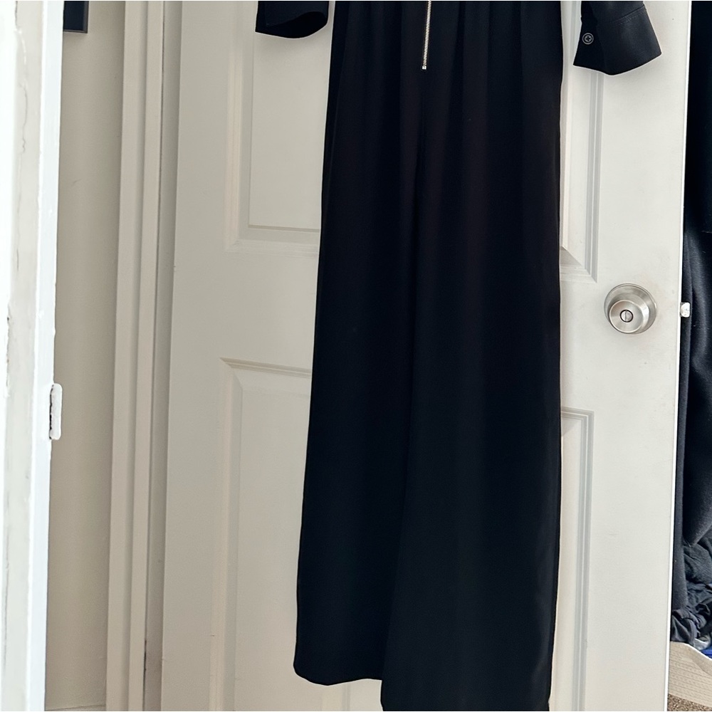 ZARA BLACK JUMPSUIT WITH ZIPPER - Picture 5 of 5